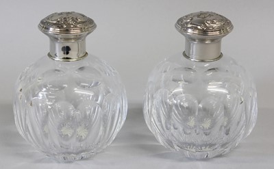 Lot 8 - A Pair of Spanish Silver-Mounted Glass...