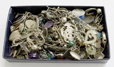 Lot 302 - A Quantity of Silver and White Metal Jewellery,...