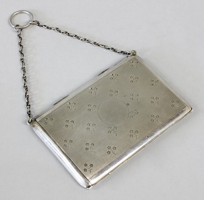 Lot 34 - A George V Silver Purse, by Sampson Mordan and...