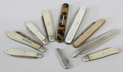 Lot 46 - A Collection of Ten Assorted Pocket-Knives,...