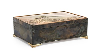 Lot 138 - A Japanese Mixed Metal Cigarette Box, by...