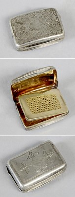 Lot 37 - A George III Silver Vinaigrette, by Joseph...