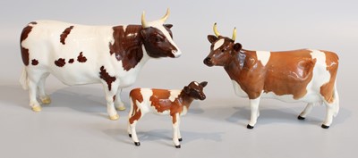 Lot 277 - Beswick Ayrshire Cattle Comprising: Bull Ch....