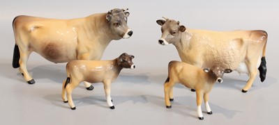 Lot 278 - Beswick Jersey Cattle Comprising: Bull Ch....