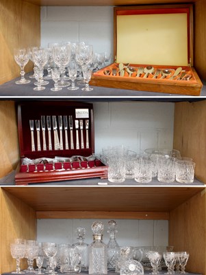 Lot 252 - 20th Century Cut Glass, including a silver...