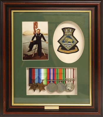 Lot 100 - A Second World War Royal Navy Group of Five...