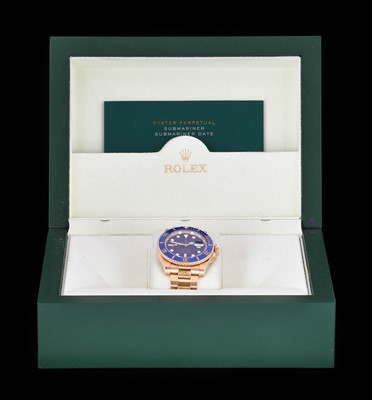 Lot 2186 - Rolex: An 18 Carat Gold Automatic Calendar...
