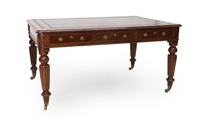 Lot 740 - A William IV Mahogany Library Writing Table,...