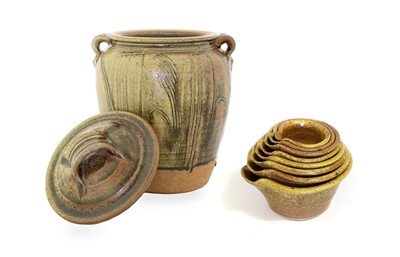 Lot 9 - Mike Dodd (b. 1943): A Stoneware Jar and Cover,...