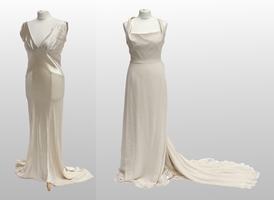 Lot 2175 - Heirloom Couture 1930s Style Bias Cut Cream...