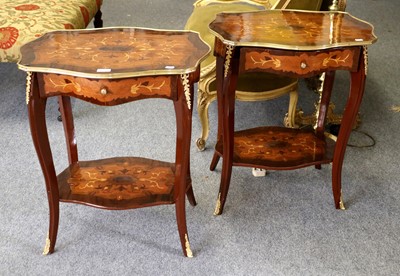 Lot 1190 - A Pair of Modern French Style Kingwood and...