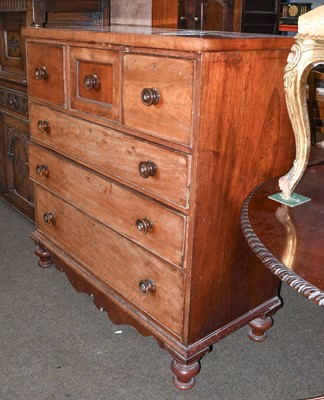 Lot 1248 - A Victorian Mahogany Straight-Front Chest of...