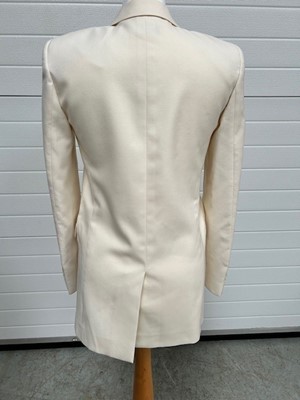 Lot 1039 - Saint Laurent Paris Cream Wool Mix Evening...