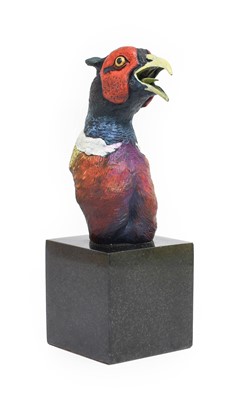 Lot 254 - David Cemmick (b.1955): A Painted Bronze Head...