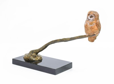 Lot 196 - David Cemmick (b.1955): A Painted Bronze Tawny...