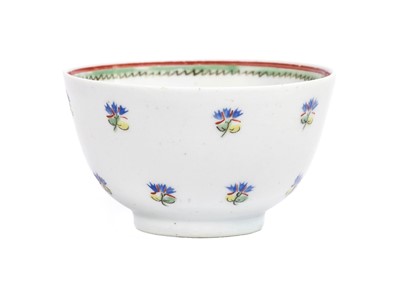 Lot 21 - A Lowestoft Porcelain Tea Bowl, dated "Jany 27...