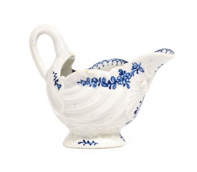 Lot 9 - A Lowestoft Porcelain Dolphin Ewer, circa 1765,...