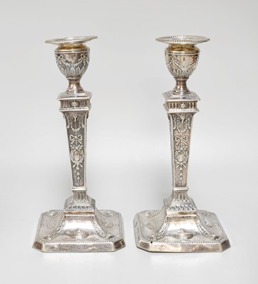 Lot 6 - A Victorian Silver Candlestick and a George V...