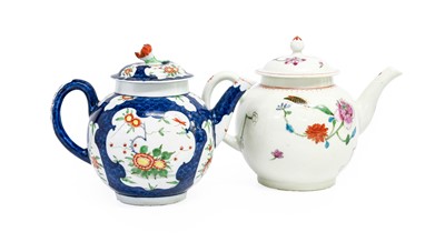 Lot 20 - A Worcester Porcelain Teapot and Cover, circa...