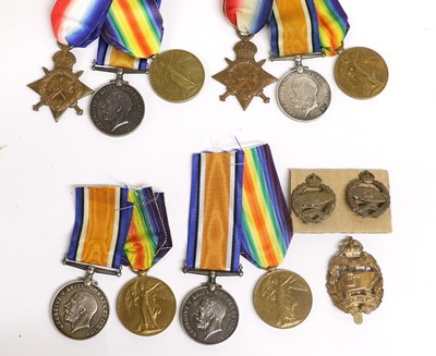 Lot 1 - A First World War Family Group of Medals, to...