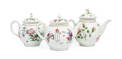 Lot 42 - A Worcester Porcelain Teapot and Cover, circa...