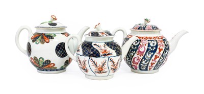 Lot 34 - A Worcester Porcelain Teapot and Cover, circa...