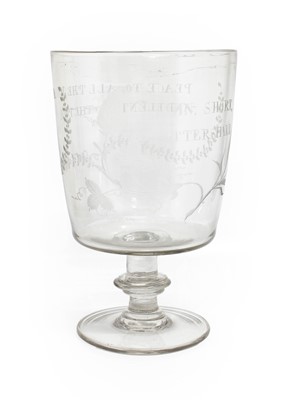 Lot 118 - A Large Presentation Goblet, circa 1830, the...