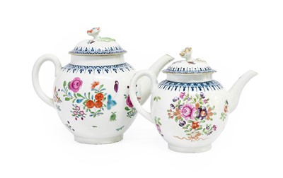 Lot 37 - A Worcester Porcelain Teapot and Cover, circa...