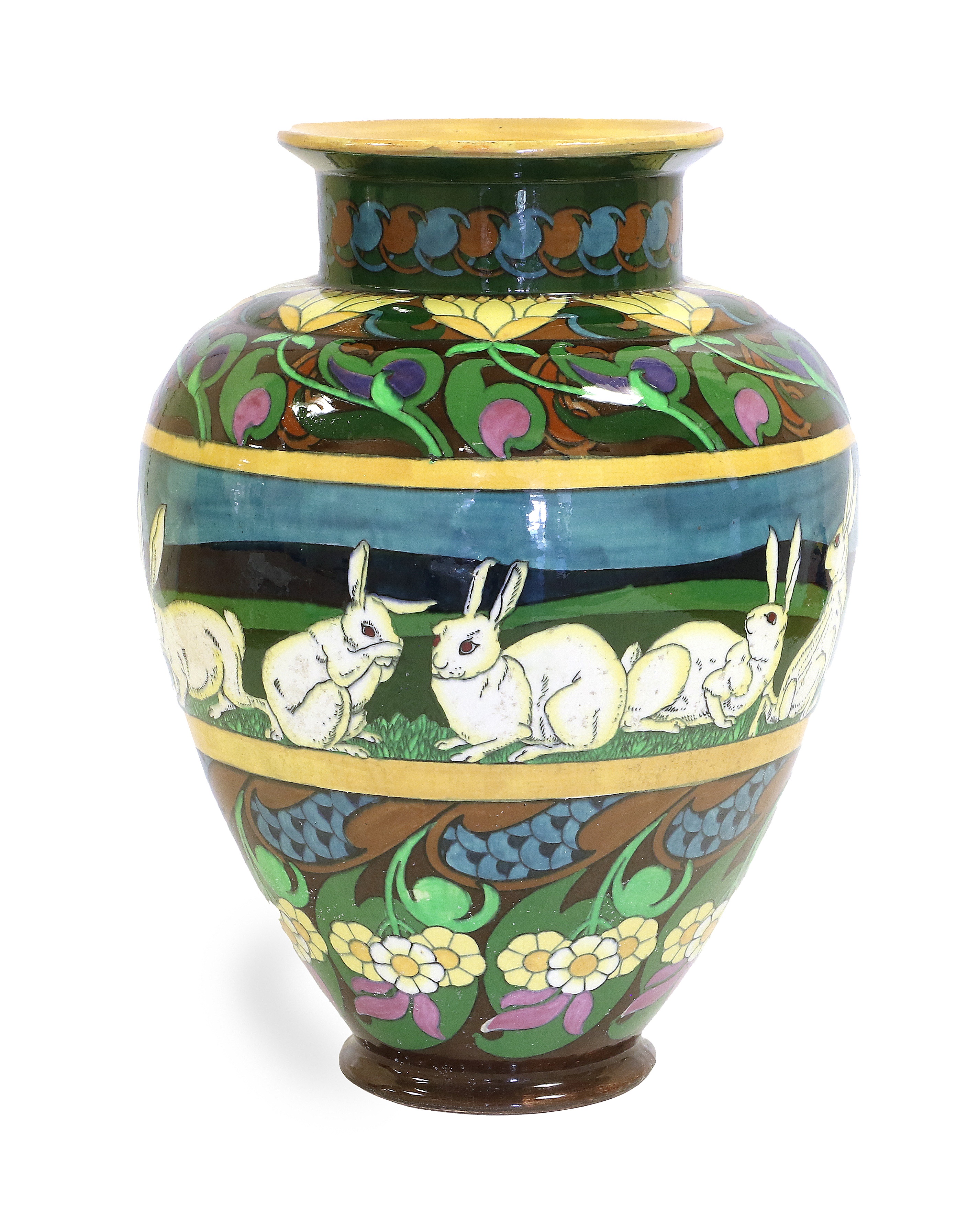 Lot 121 - A Wileman & Co Foley Intarsio Pottery White