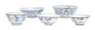 Lot 148 - Five Various Chinese Porcelain Bowls, Ming...