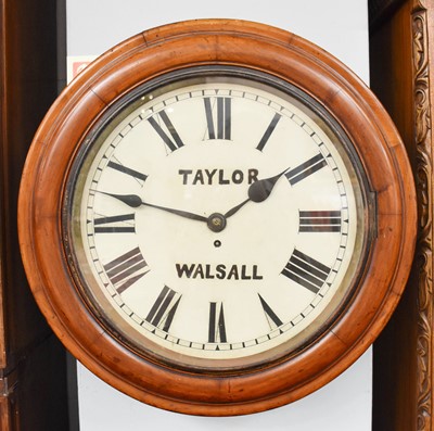 Lot 1227 - A Mahogany 16" Dial Wall Timepiece, late 19th...