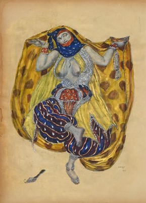 Lot 2140 - After Bakst, Costume Design Sketch for...