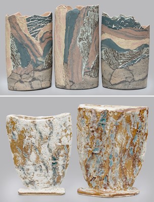 Lot 113 - June Roddam Contemporary Studio Pottery, two...