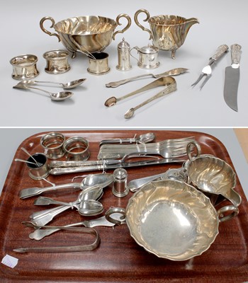 Lot 51 - A Collection of Assorted Silver, including a...