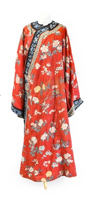 Lot 2099 - Early 20th Century Chinese Red Silk Robe,...