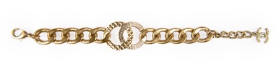 Lot 1047 - A Fancy Link Bracelet, by Chanel, two...