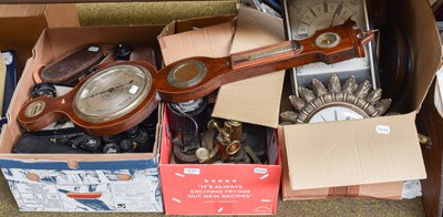 Lot 233 - A Mahogany Wheel Barometer, mid 19th century,...