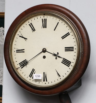 Lot 1298 - A Mahogany 12" Dial Wall Timepiece, Circa 1880,...