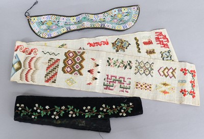 Lot 2013 - Early 20th Peranakan Beaded Headband...