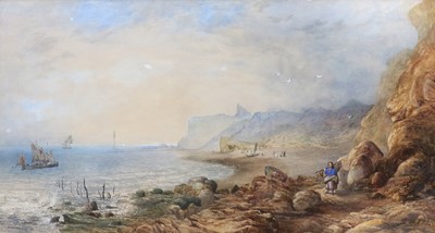 Lot 1020 - Charles Mitchell (British, 1821-1882) ''Whitby...