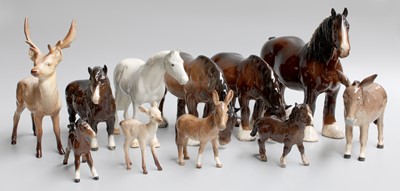 Lot 107 - Beswick Horses, brown and grey gloss including...