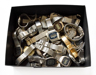 Lot 371 - A Collection of Quartz Digital Wristwatches,...