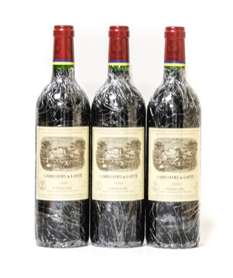 Lot 5010 - Carruades de Lafite 2000, Paulliac (three...