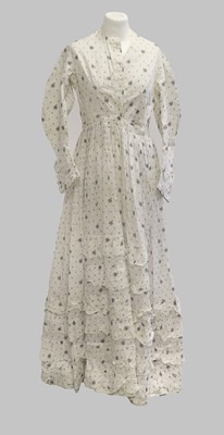 Lot 2244 - Early 19th Century Cotton Long Sleeve Dress...