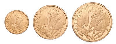 Lot 274 - UK, Three-Coin Proof Sovereign Set 2012,...