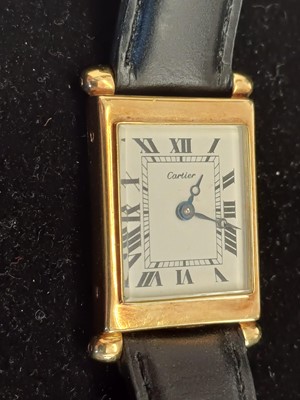 Lot 2171 - Cartier: A Rare 18 Carat Gold Rectangular...