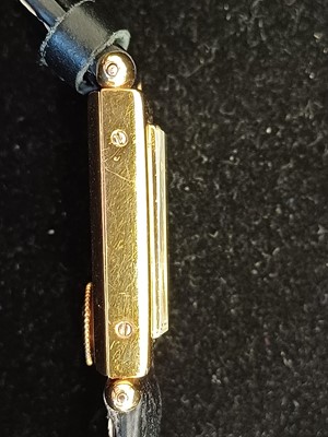 Lot 2171 - Cartier: A Rare 18 Carat Gold Rectangular...