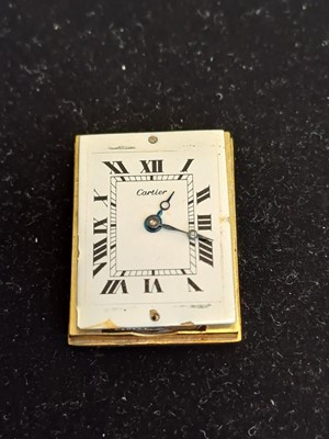 Lot 2171 - Cartier: A Rare 18 Carat Gold Rectangular...