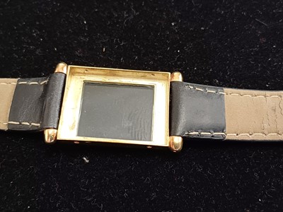 Lot 2171 - Cartier: A Rare 18 Carat Gold Rectangular...