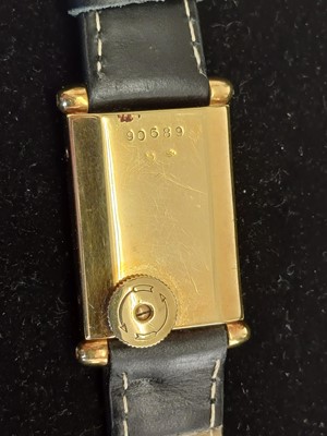 Lot 2171 - Cartier: A Rare 18 Carat Gold Rectangular...
